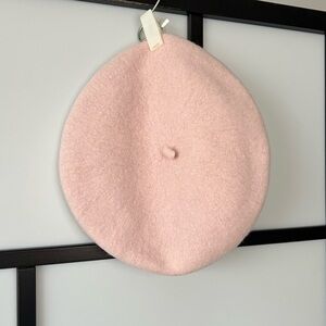 [O/S] Ballet Pastel Pink French Parisian Style Wooly Beret Girlhoodcore Women’s